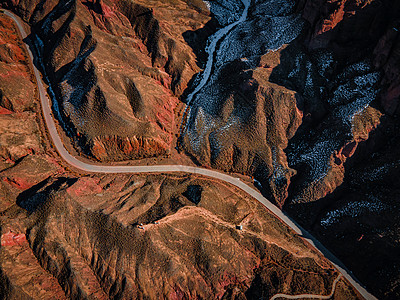 高山公路甘肃张掖冰沟丹霞背景