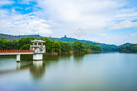 惠州红花湖水库春天风景背景图片