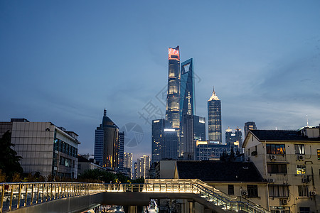 上海陆家嘴夜景风光图片