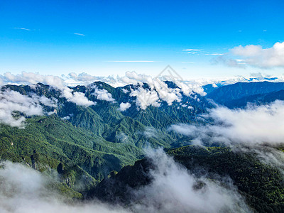 湖北神农架5A景区航拍背景图片