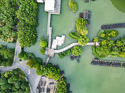 浙江乌镇5A景区航拍图片