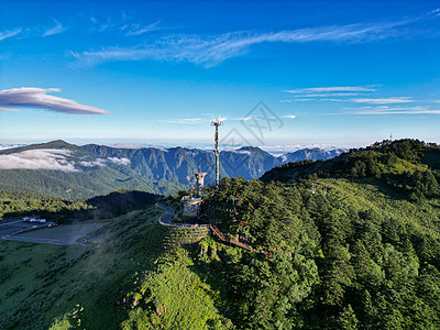 湖北神农架5A景区航拍背景图片