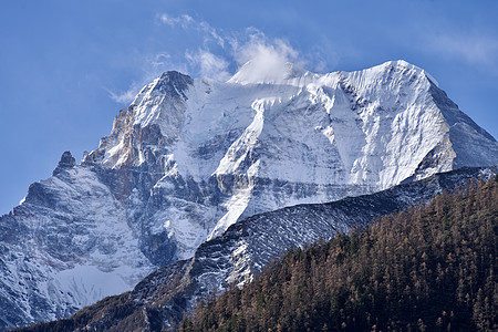 四川川西甘孜梅里雪山风景旅游圣地背景图片