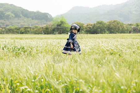 壮族三月三广西三月三壮族儿童民族服饰背景