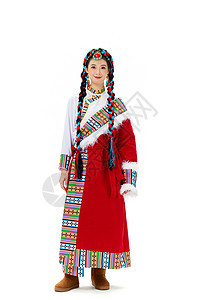 年轻的藏族女性形象图片