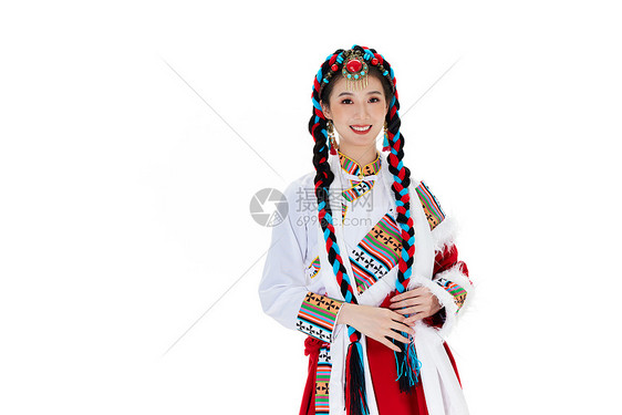 藏族女性形象图片