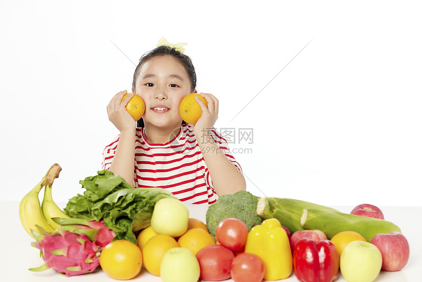 儿童健康饮食形象图片