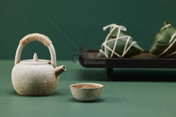 一壶茶核端午节粽子图片