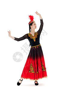 起舞的维吾尔族女性图片
