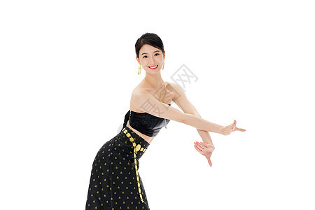 舞蹈的少数民族傣族女性图片