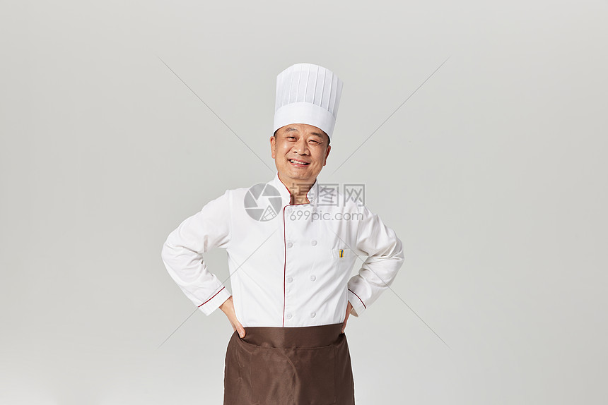 中年厨师长形象图片