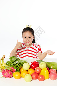 儿童健康饮食点赞形象图片