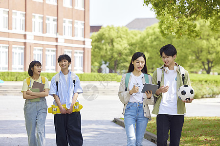 青年大学生校园生活图片