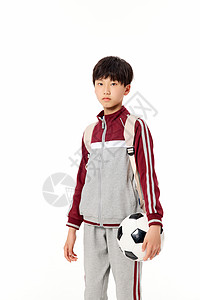 足球男孩形象背景图片