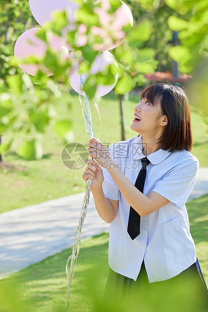 毕业季可爱女学生校服写真图片