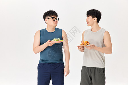 不同身材的男性饮食图片
