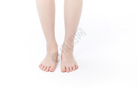 女性脚部护理美容特写图片