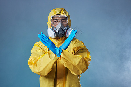 发出禁止核污染的工作人员图片