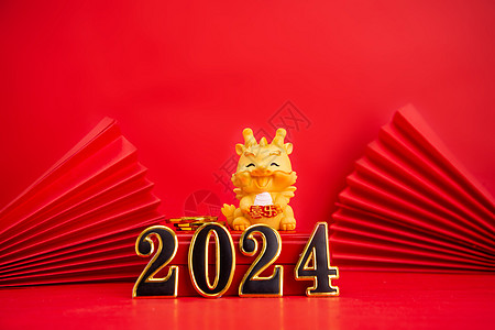 2024年新年卡通龙宝宝摆件图片