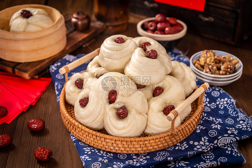 中国新年特色面食花饽饽图片