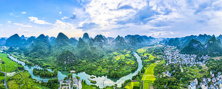 桂林遇龙河风景区全景图片