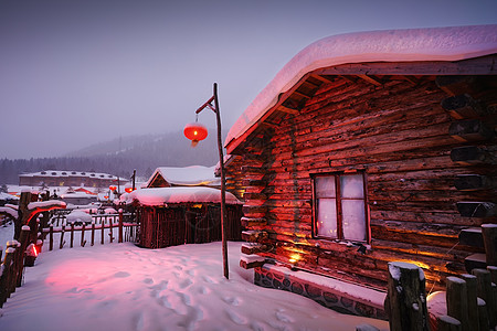 张家界雪景5A风景区东北雪乡旅游景区背景