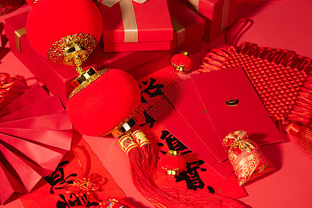 新年传统红包灯笼图片
