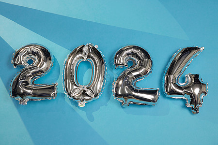 新年气球2024背景背景图片