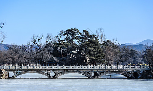 世界遗产承德避暑山庄背景图片