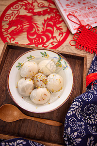 中式传统元宵节汤圆图片