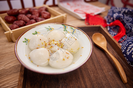 中式传统元宵节汤圆图片