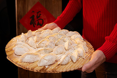 冬至新春饺子图片