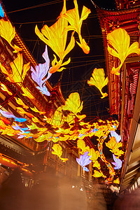 春节豫园花灯会背景图片
