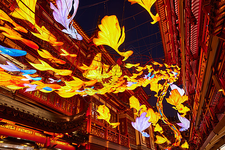 春节吃饺子新年元宵节灯会灯笼背景