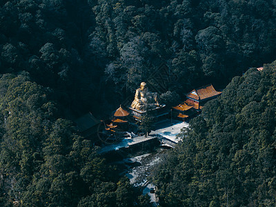 航拍贵州铜仁梵净山景区图片