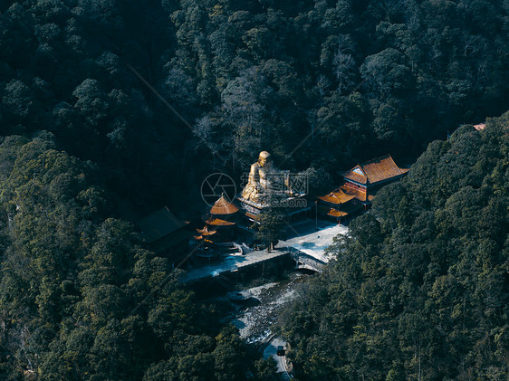 航拍贵州铜仁梵净山景区图片