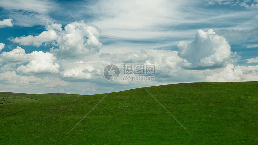 内蒙古高山牧场夏季风光图片