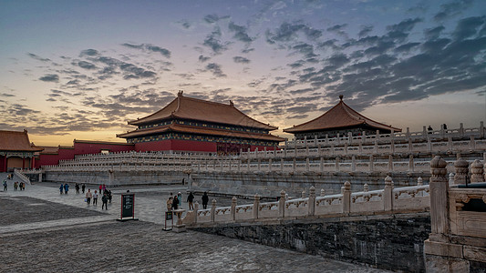 北京故宫古建筑景观背景图片