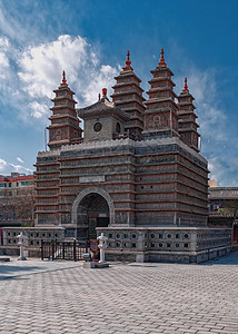 呼和浩特五塔寺夏季景观图片