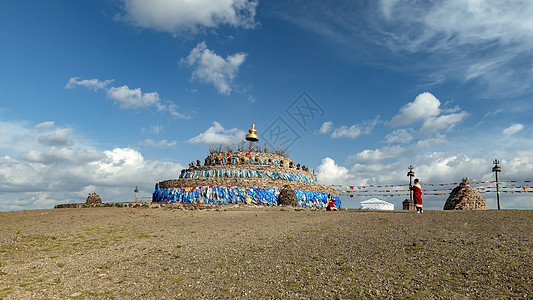 内蒙古博物院内蒙古希拉穆仁草原风光背景