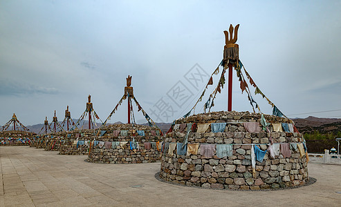 净业寺内蒙古美岱召藏传佛教建筑景观背景