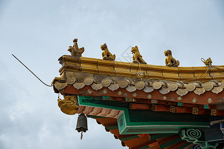 栖灵寺内蒙古美岱召藏传佛教建筑景观背景