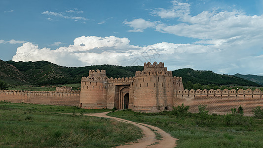 内蒙古成吉思汗影视基地夏季景观图片