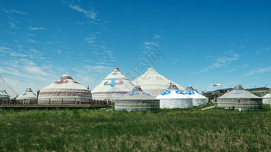 锡焊内蒙古辉腾锡勒草原夏季景观背景