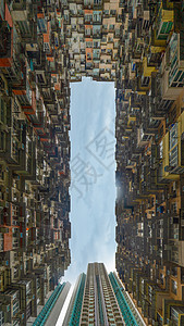 香港怪兽大厦密集的房屋建筑群图片