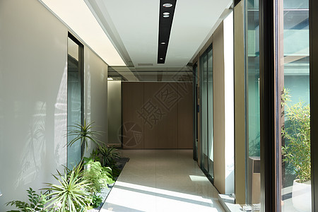 办公大楼的走廊图片