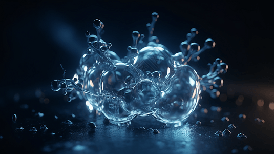 科学透明分子背景图片