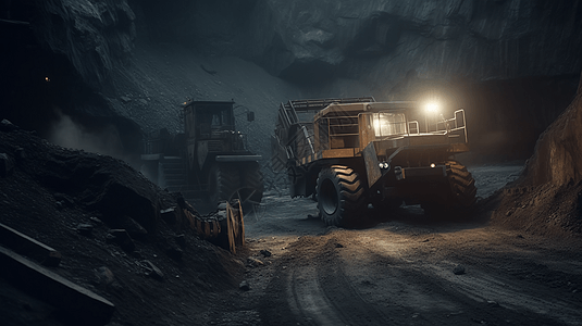 煤矿开采场景图图片