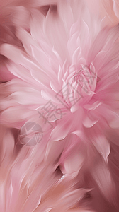 浅粉色蓬松感花卉插画设计图片