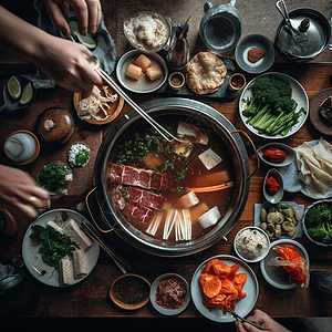 传统美食火锅图片